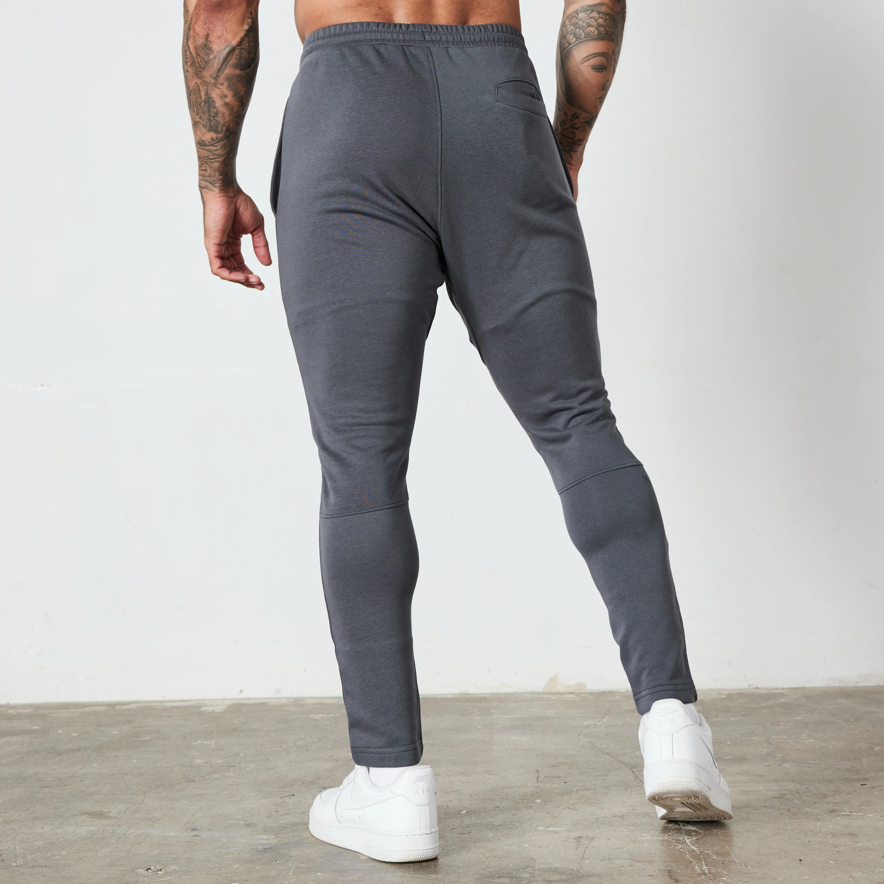 Vanquish Essential Denim Blue Tapered Fit Sweatpants - Image 4